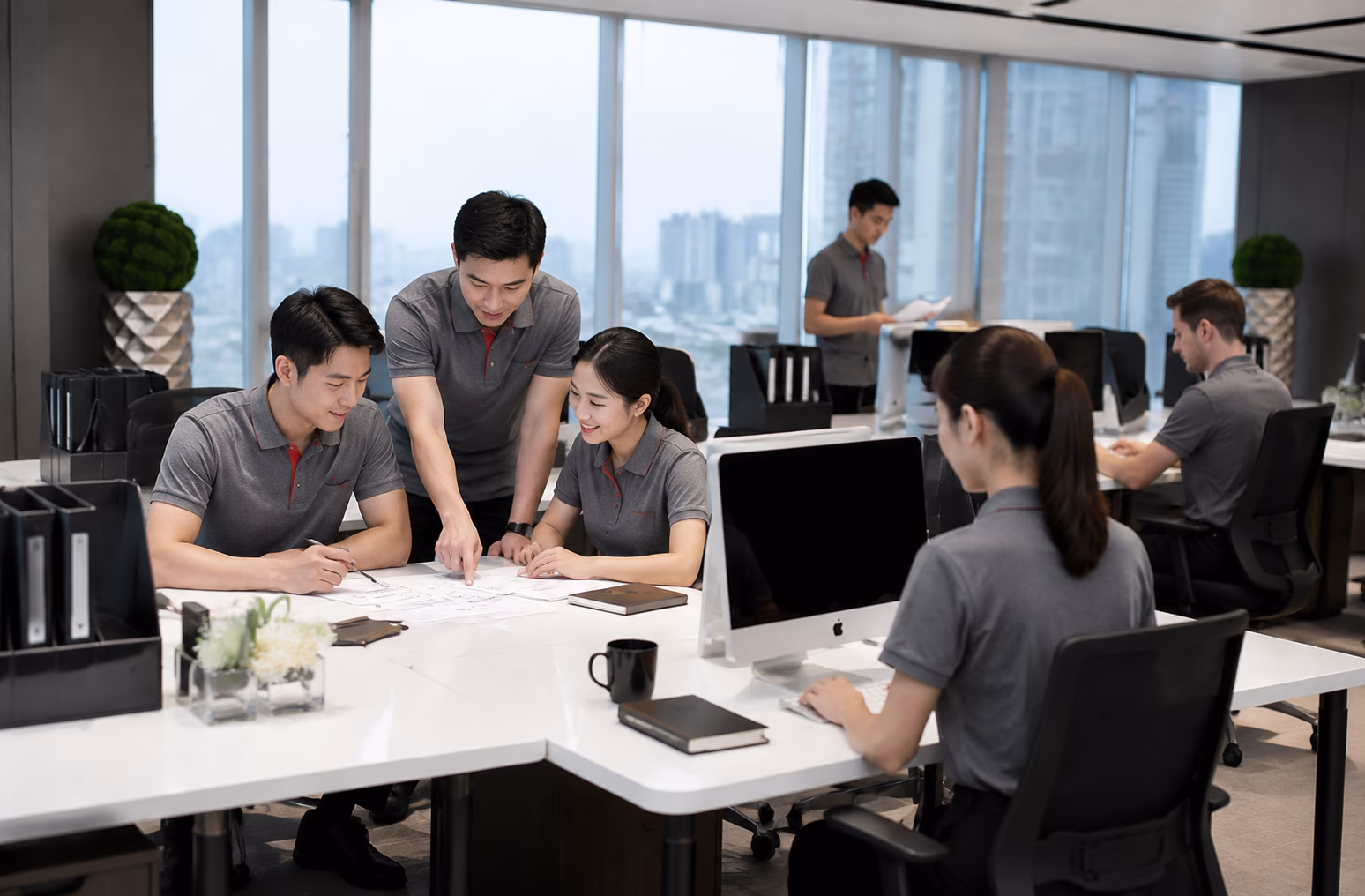 Astra team working together in the office