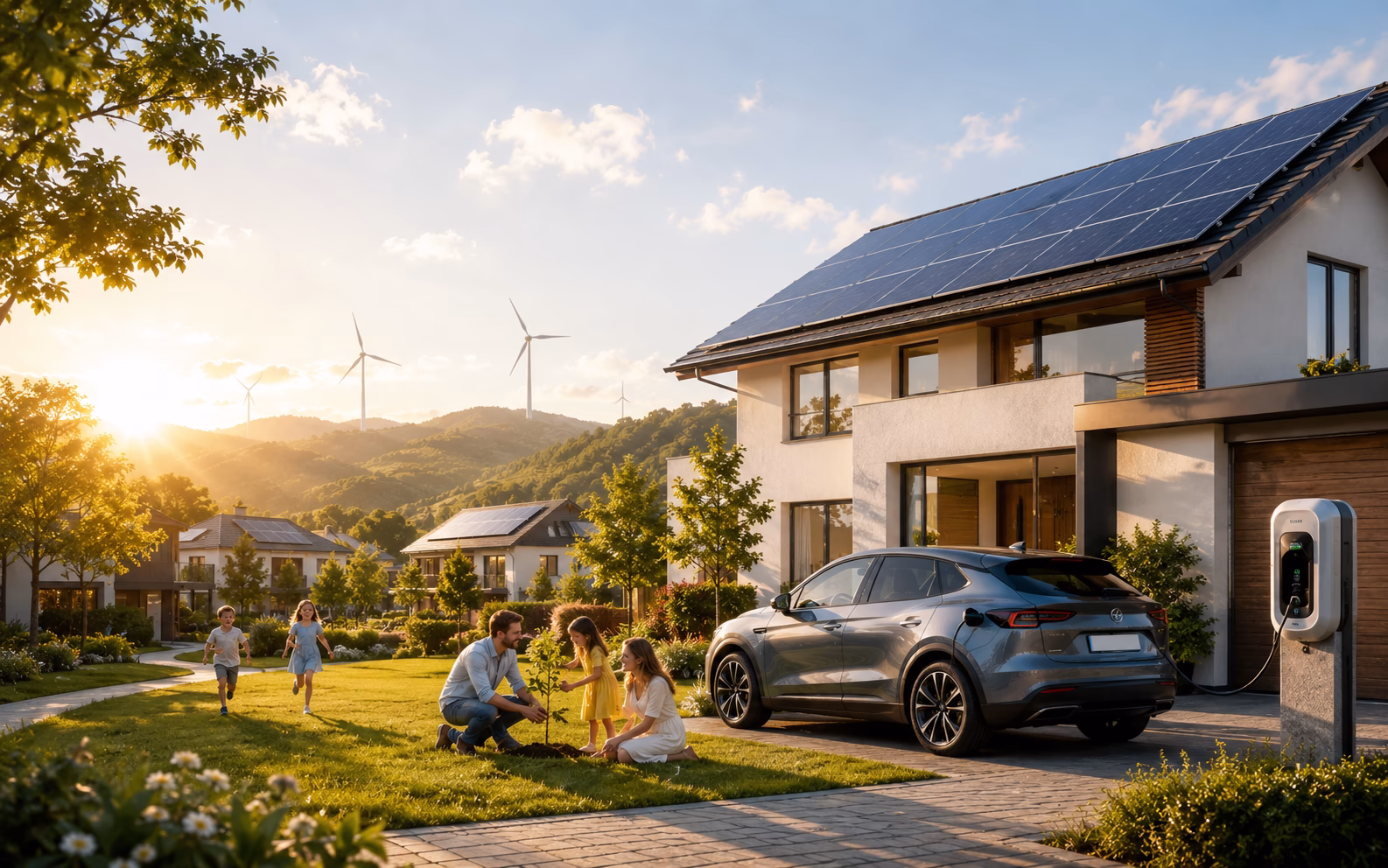 Residential solar and storage installation